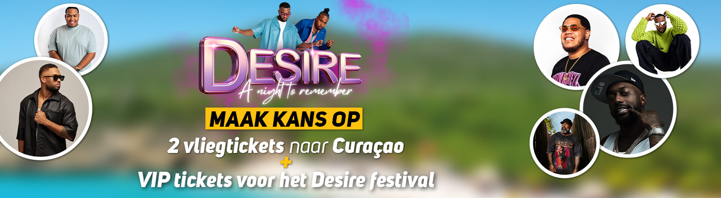 Winactie vliegtickets + vip tickets - Desire Festival
